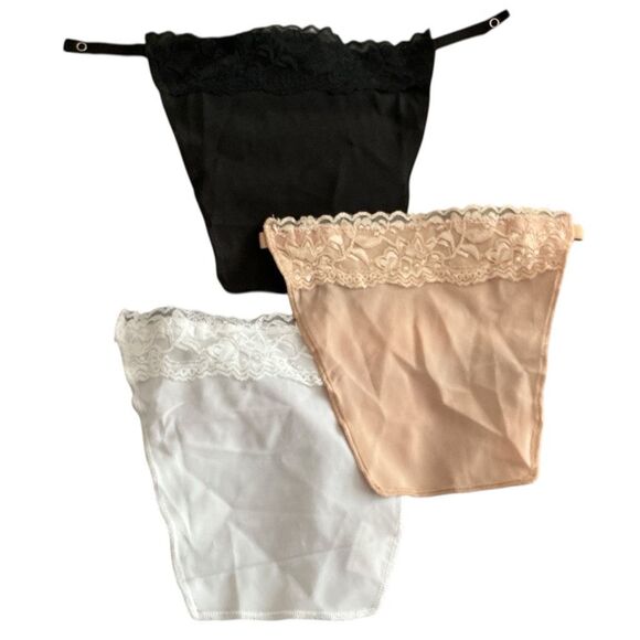 Blouse Too Low? 3 Cami Secret Attachable to Bra for More Cover - Picture 1 of 3